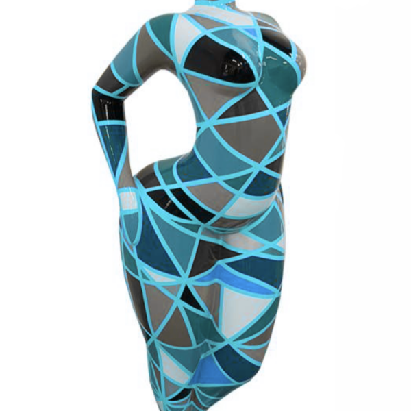 WOMAN Art NANA Figur  -  130 cm -  Hochglanz Lack - Kunstbemalung