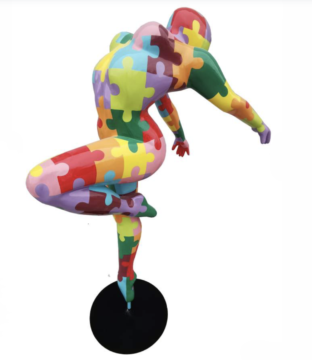 WOMAN Art NANA Figur - 165 cm - Hochglanz Lack - Kunstbemalung