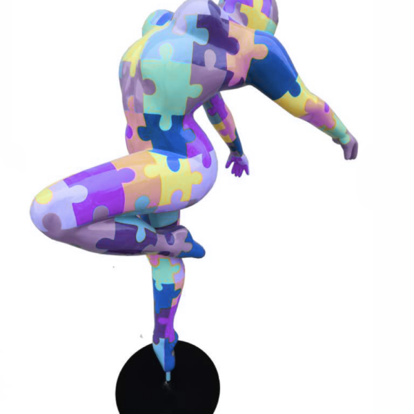 WOMAN Art NANA Figur  -  165 cm -  Hochglanz Lack - Kunstbemalung