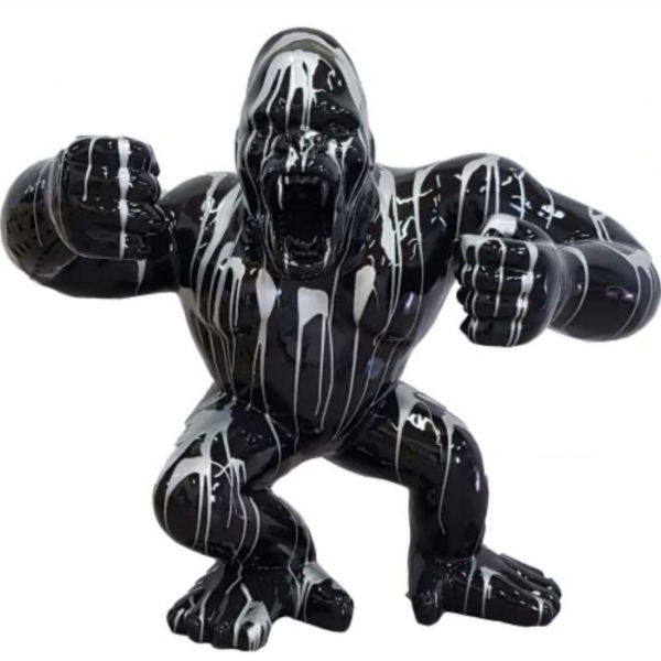 Pop-Art Gorilla  -  XXXL -  214 cm - Hochglanz Lack