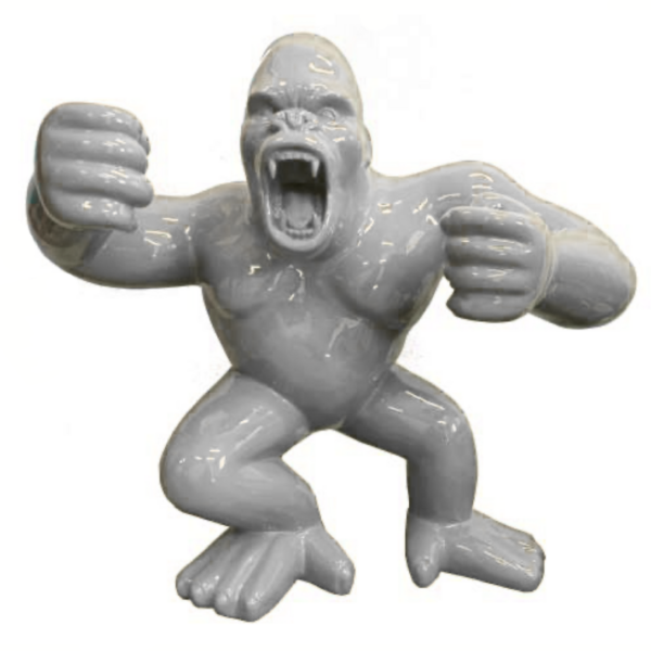 Pop-Art Gorilla  -  XXXL -  214 cm - Hochglanz Lack