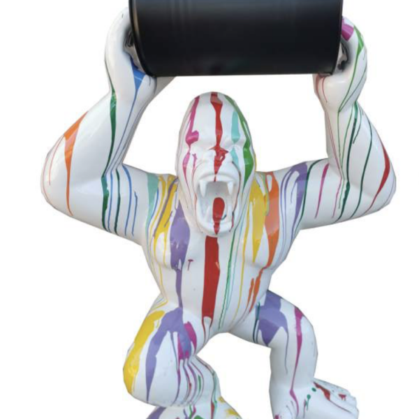 Pop-Art Gorilla  -  140 cm - Hochglanz Lack