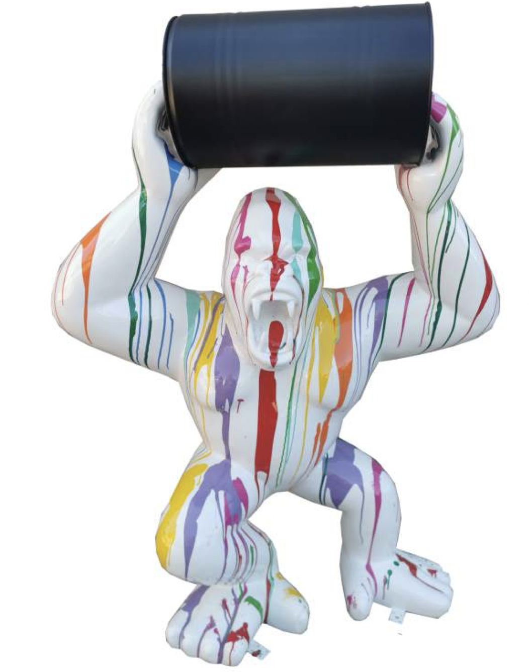 Pop-Art Gorilla - 140 cm - Hochglanz Lack