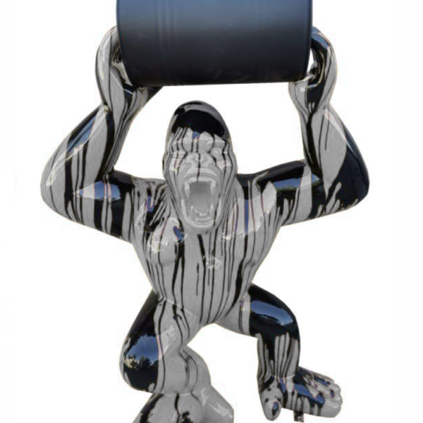 Pop-Art Gorilla  -  140 cm - Hochglanz Lack