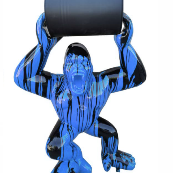 Pop-Art Gorilla  -  140 cm - Hochglanz Lack