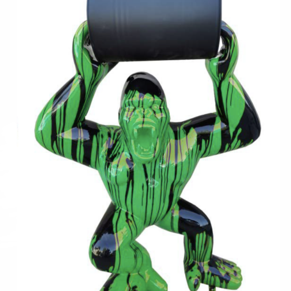 Pop-Art Gorilla  -  140 cm - Hochglanz Lack