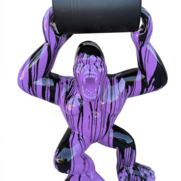 Pop-Art Gorilla  -  140 cm - Hochglanz Lack