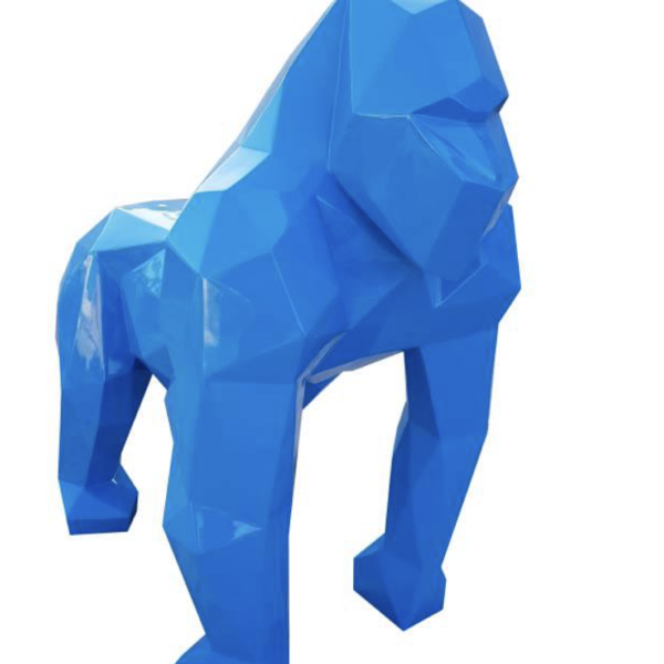 Pop-Art Gorilla  -  128 cm - Hochglanz Lack