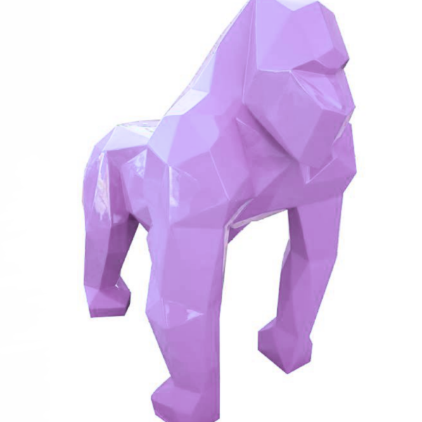 Pop-Art Gorilla  -  128 cm - Hochglanz Lack