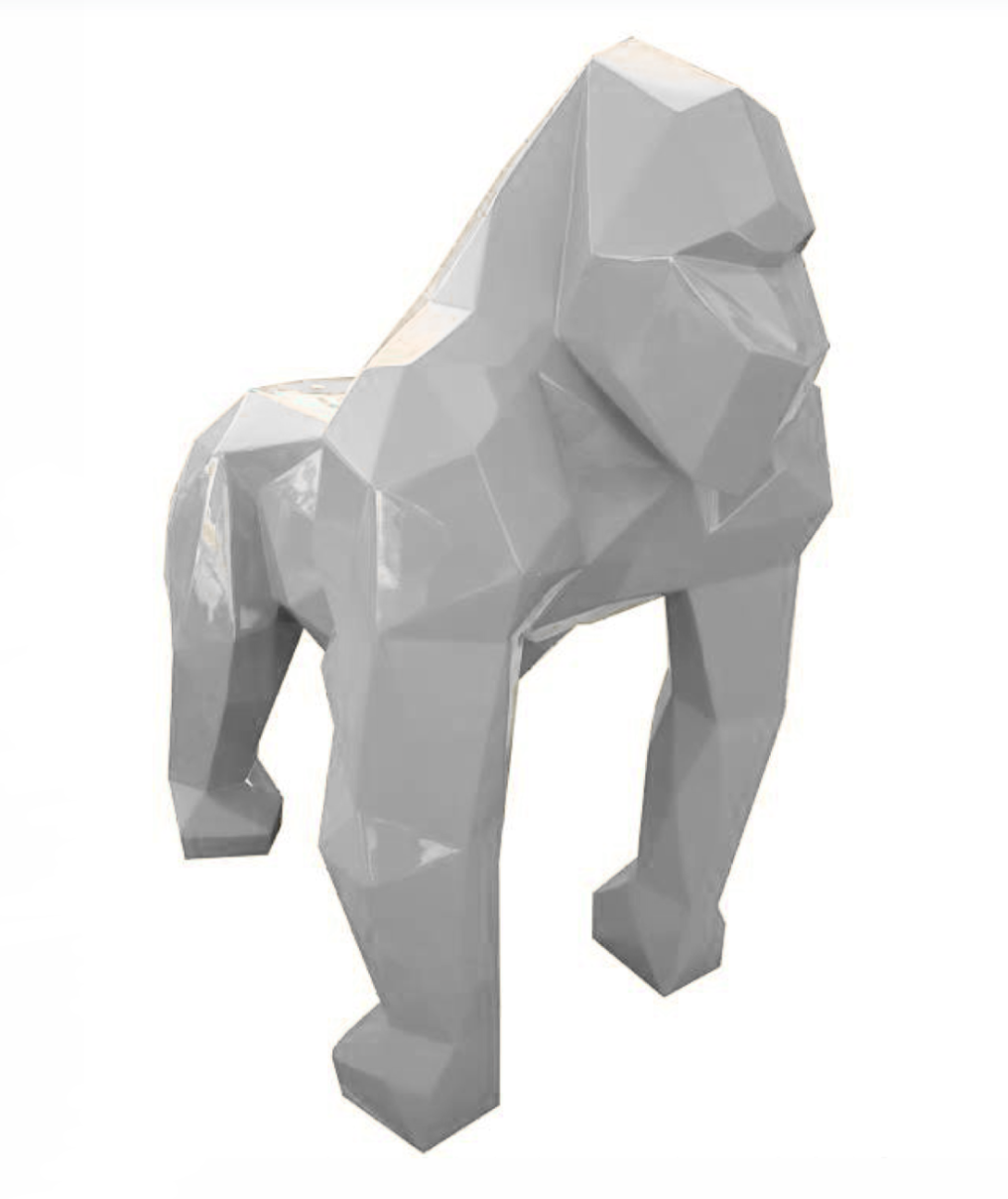 Pop-Art Gorilla - 128 cm - Hochglanz Lack