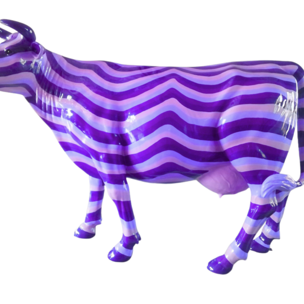 Abstrakte Lebensgroße Kuh - Designer Deko Hochglanz Lack - 210 cm