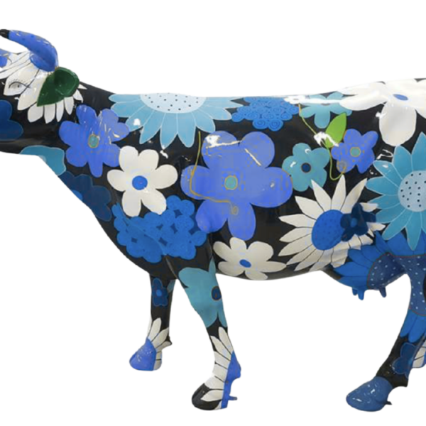 Abstrakte Lebensgroße Kuh - Designer Deko Hochglanz Lack - 210 cm