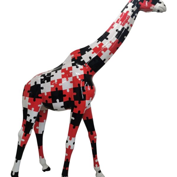 Pop Art -  Lebensgroße 320 cm Giraffe -  Designer Hochglanz